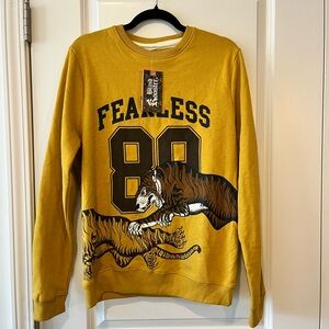 Blind Rooster Fearless 88 Mustard Sweater crewneck